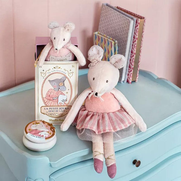 Peluche 'Souris Rose' La petite école de danse | MOULIN ROTY