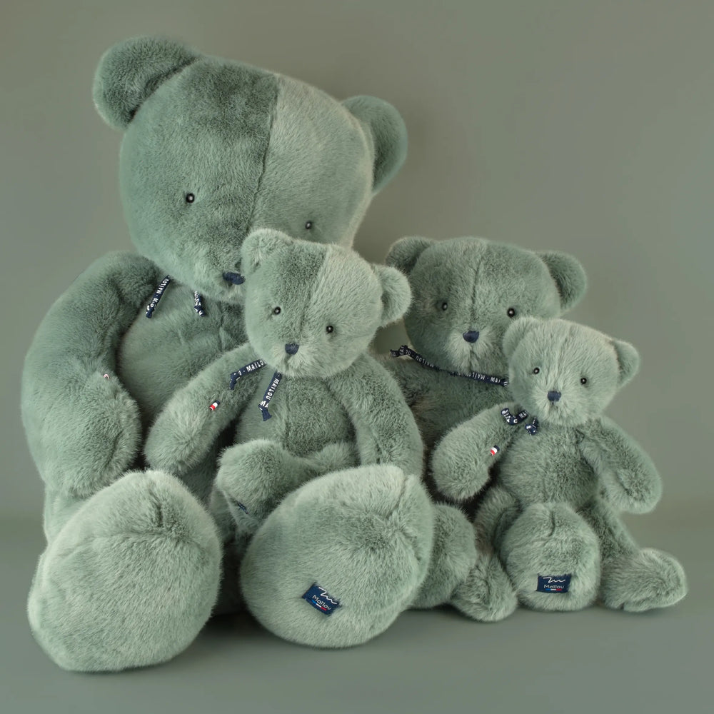 Peluche Ours 'Sowen' Vert | MAÏLOU TRADITION