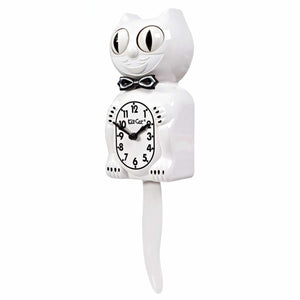 Pendule Kit-Cat Chat blanc | KIT-CAT