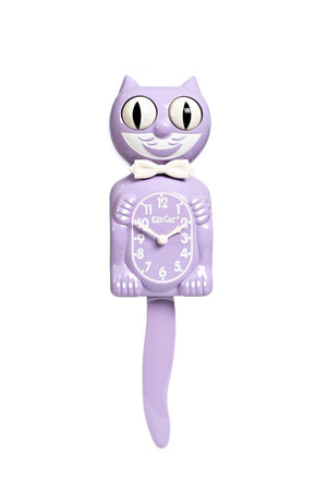Pendule Kit-Cat Chat Lilas Pastel | KIT-CAT