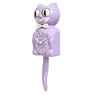 Pendule Kit-Cat Chat Lilas Pastel | KIT-CAT