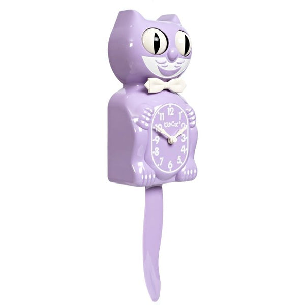 Pendule Kit-Cat Chat Lilas Pastel | KIT-CAT