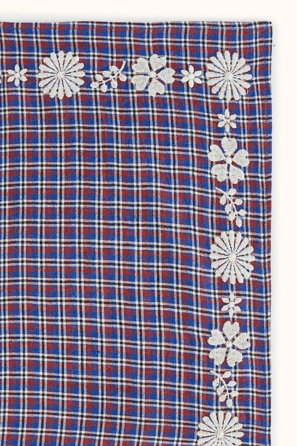 Petit foulard ‘Fayara’ Khadi Saphir | APACHES COLLECTIONS