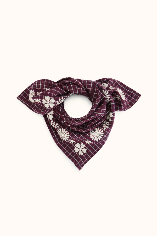 Petit foulard ‘Fayara’ Khadi Taffeta | APACHES COLLECTIONS