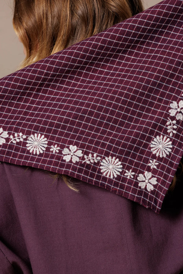 Petit foulard ‘Fayara’ Khadi Taffeta | APACHES COLLECTIONS