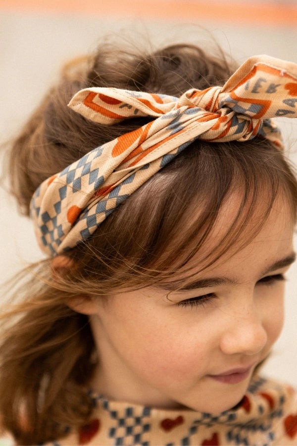 Petit foulard Manika 'Amor' Sand | APACHES COLLECTIONS