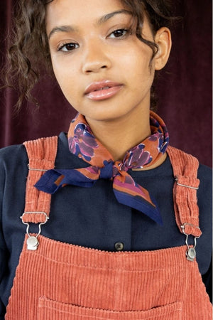 Petit foulard Dupitta 'Violeta' Rust | APACHES COLLECTIONS