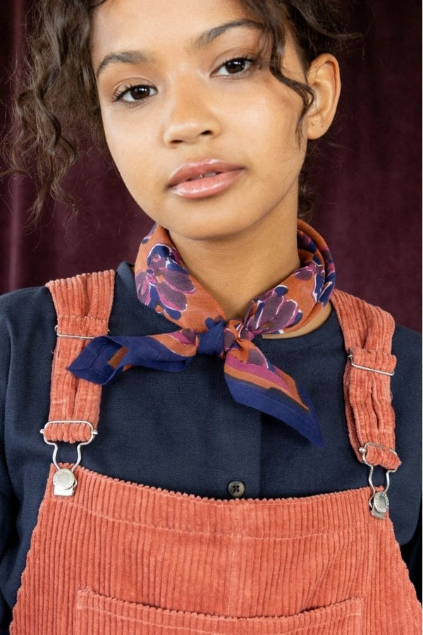 Petit foulard Dupitta 'Violeta' Rust | APACHES COLLECTIONS