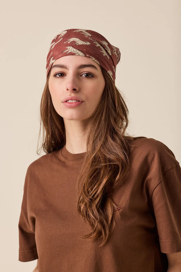 Petit foulard ‘Manika’ Bengale Chocolat | APACHES