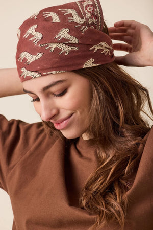Petit foulard ‘Manika’ Bengale Chocolat | APACHES