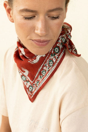 Petit foulard Manika 'Bengale' Fire | APACHES COLLECTIONS