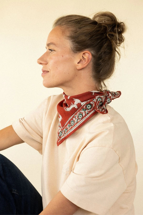 Petit foulard Manika 'Bengale' Fire | APACHES COLLECTIONS