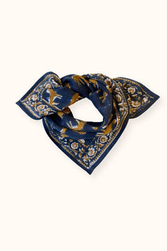 Petit foulard Manika 'Bengale' Orage | APACHES COLLECTIONS