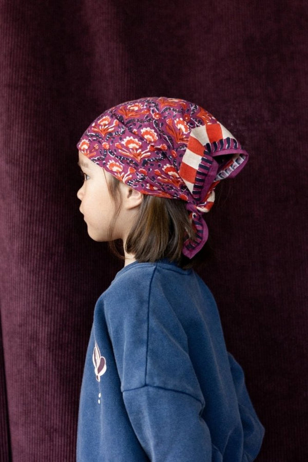 Petit foulard Manika 'Cactus' Cherry | APACHES COLLECTIONS
