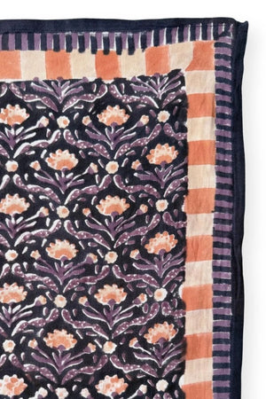 Petit foulard Manika 'Cactus' Navy | APACHES COLLECTIONS