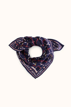 Petit foulard ‘Manika’ Cahier Indigo | APACHES COLLECTIONS