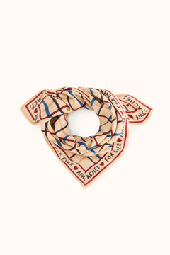 Petit foulard ‘Manika’ Cahier Macadamia | APACHES COLLECTIONS