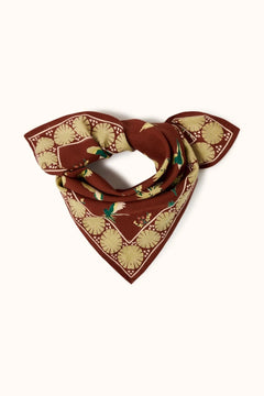 Petit foulard ‘Manika’ Cerisier Sierra | APACHES COLLECTIONS
