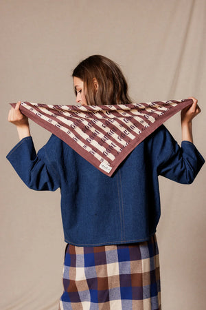 Petit foulard ‘Manika’ Dictée Taffeta | APACHES COLLECTIONS