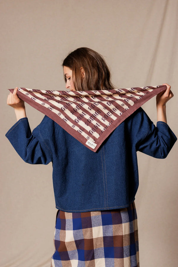 Petit foulard ‘Manika’ Dictée Taffeta | APACHES COLLECTIONS