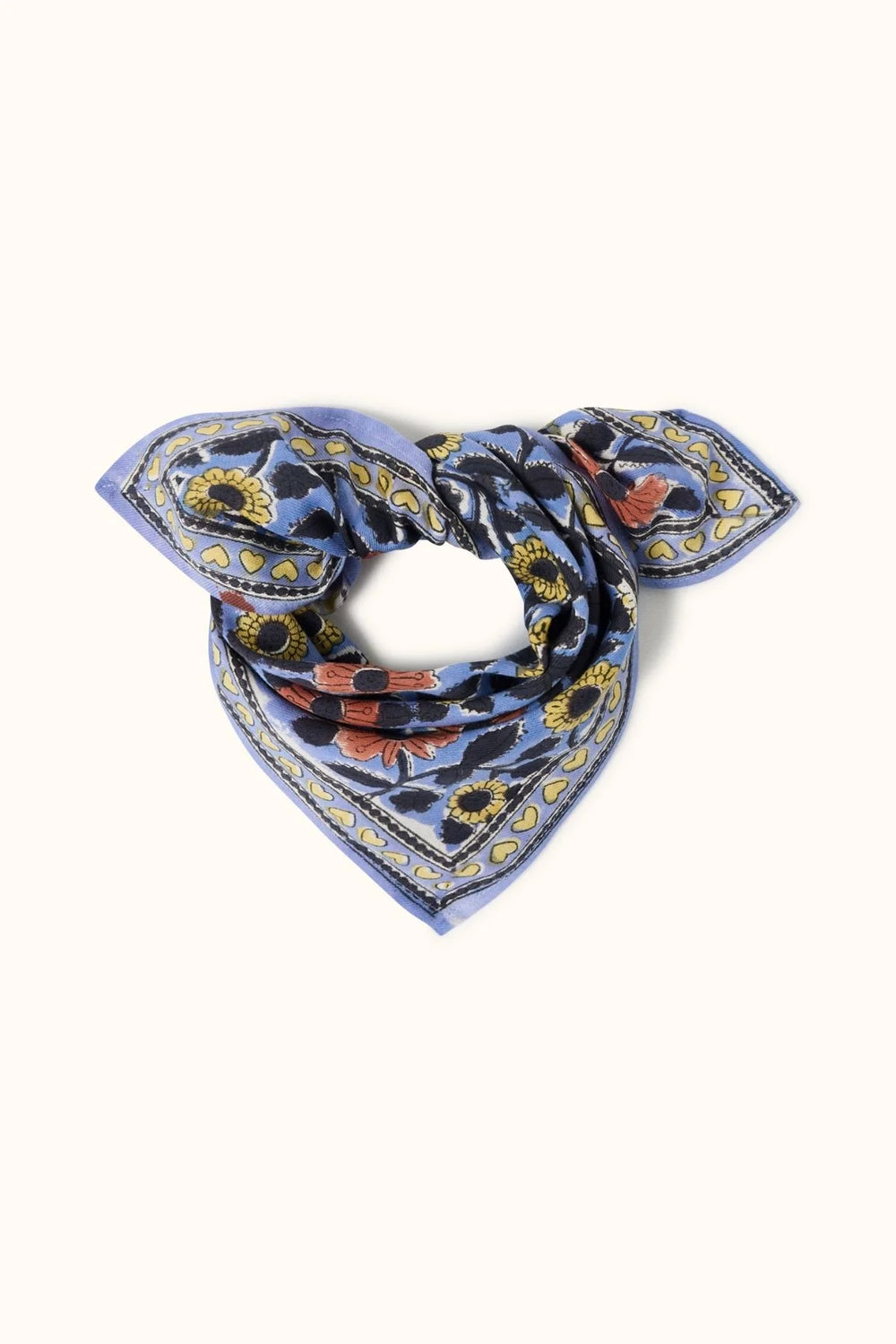 Petit foulard ‘Manika’ Coeur Iris | APACHES COLLECTIONS