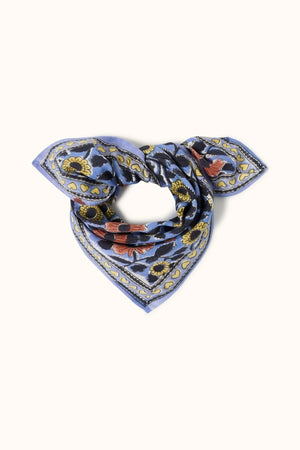 Petit foulard ‘Manika’ Coeur Iris | APACHES COLLECTIONS