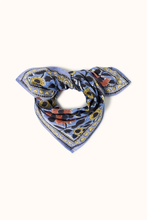 Petit foulard ‘Manika’ Coeur Iris | APACHES COLLECTIONS