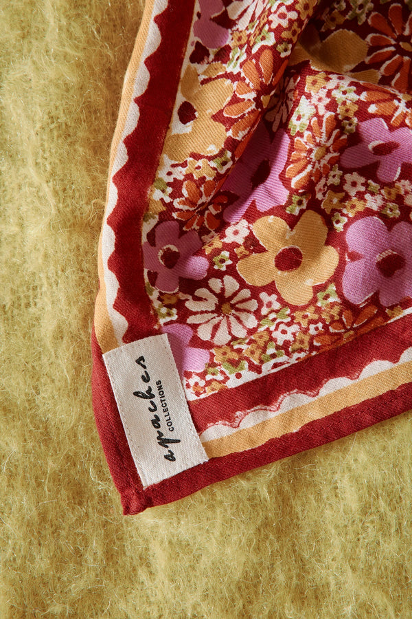 Petit foulard 'Manika' Janie Dahlia | APACHES COLLECTIONS