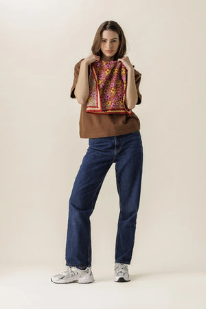 Petit foulard 'Manika' Janie Dahlia | APACHES COLLECTIONS