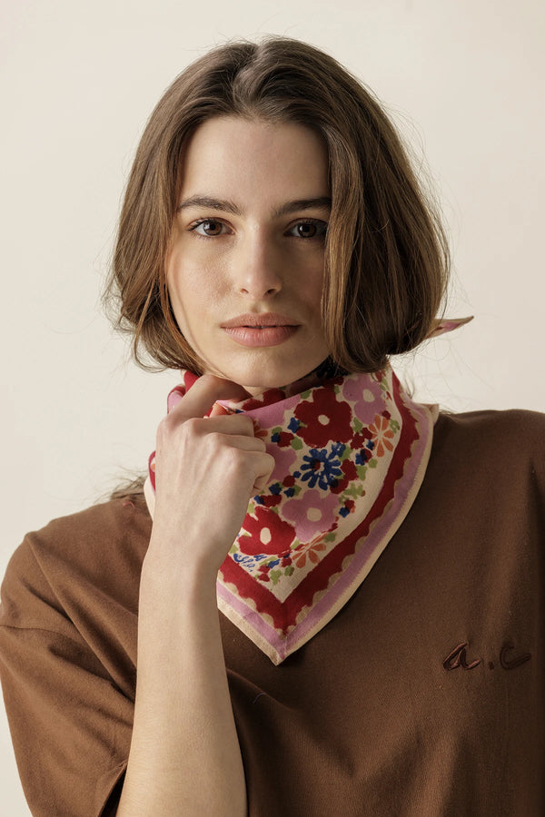 Petit foulard 'Manika' Janie Macadamia | APACHES COLLECTIONS