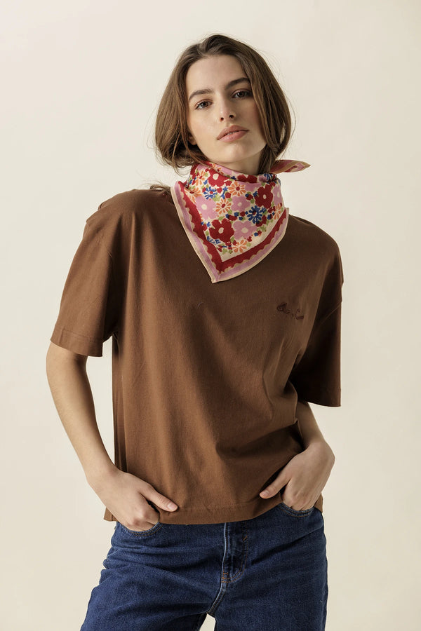 Petit foulard 'Manika' Janie Macadamia | APACHES COLLECTIONS