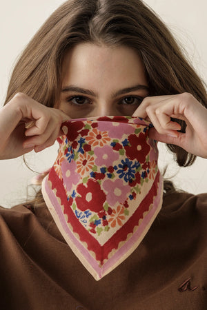 Petit foulard 'Manika' Janie Macadamia | APACHES COLLECTIONS