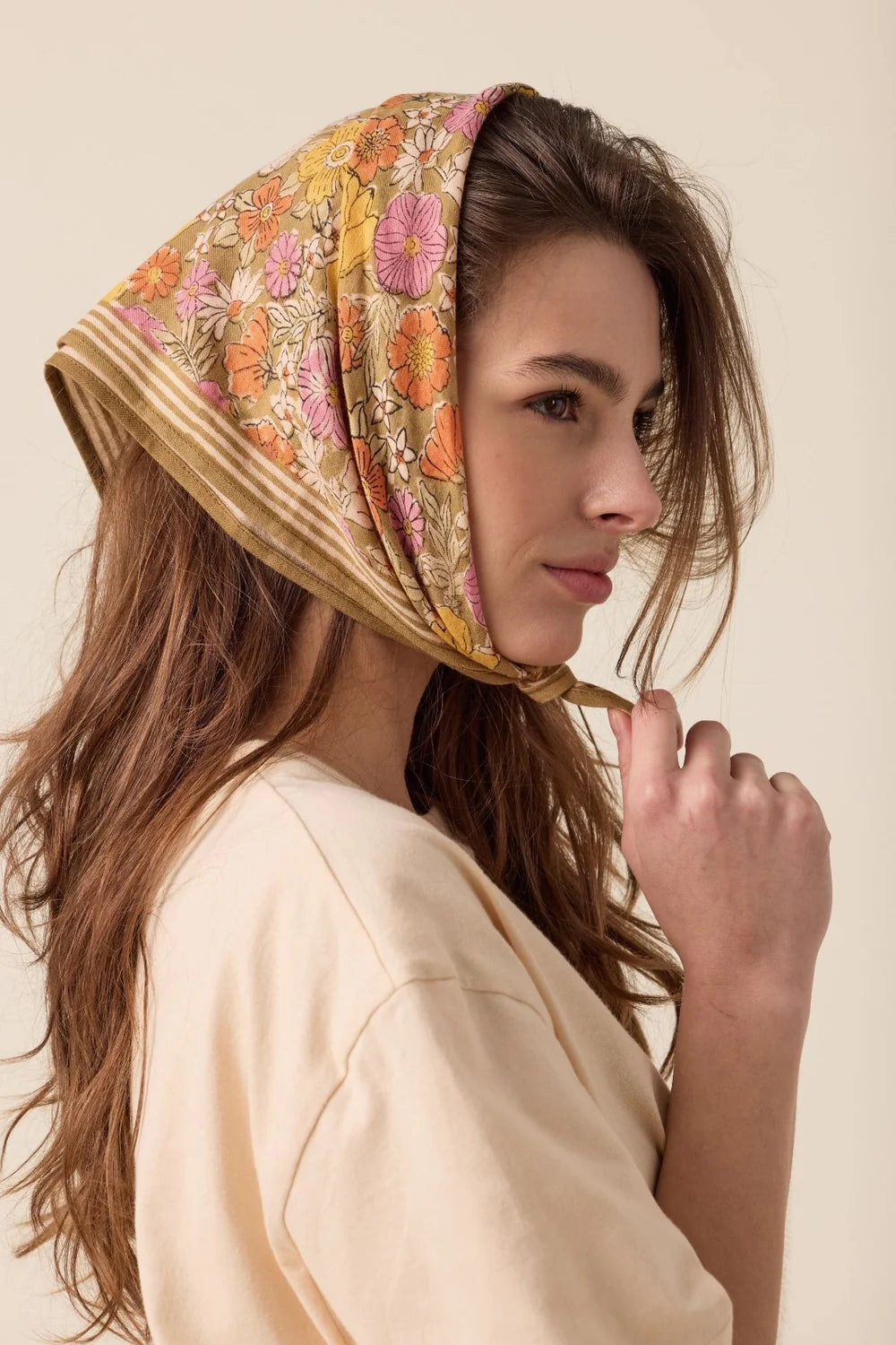 Petit foulard ‘Manika’ Joy Tapenade | APACHES COLLECTIONS