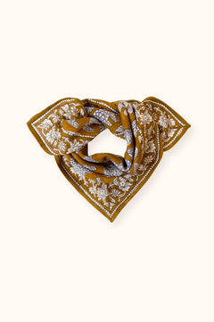 Petit foulard Manika 'Ours' Tapenade | APACHES COLLECTIONS