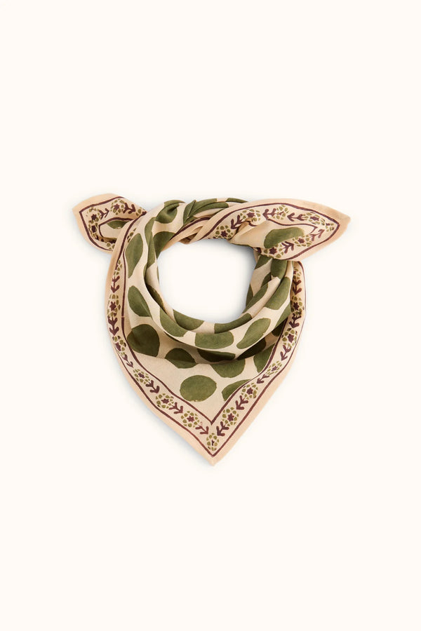 Petit foulard ‘Manika’ Pesos Lichen | APACHES COLLECTIONS