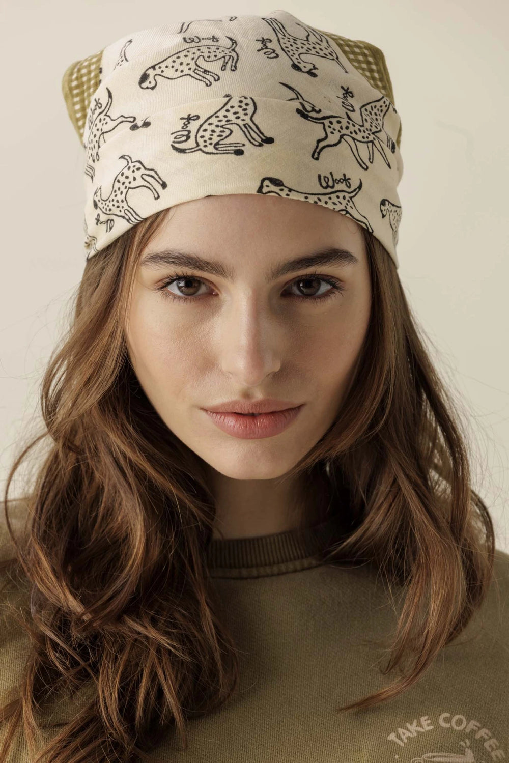 Petit foulard 'Manika' Pongo Macadamia | APACHES COLLECTIONS