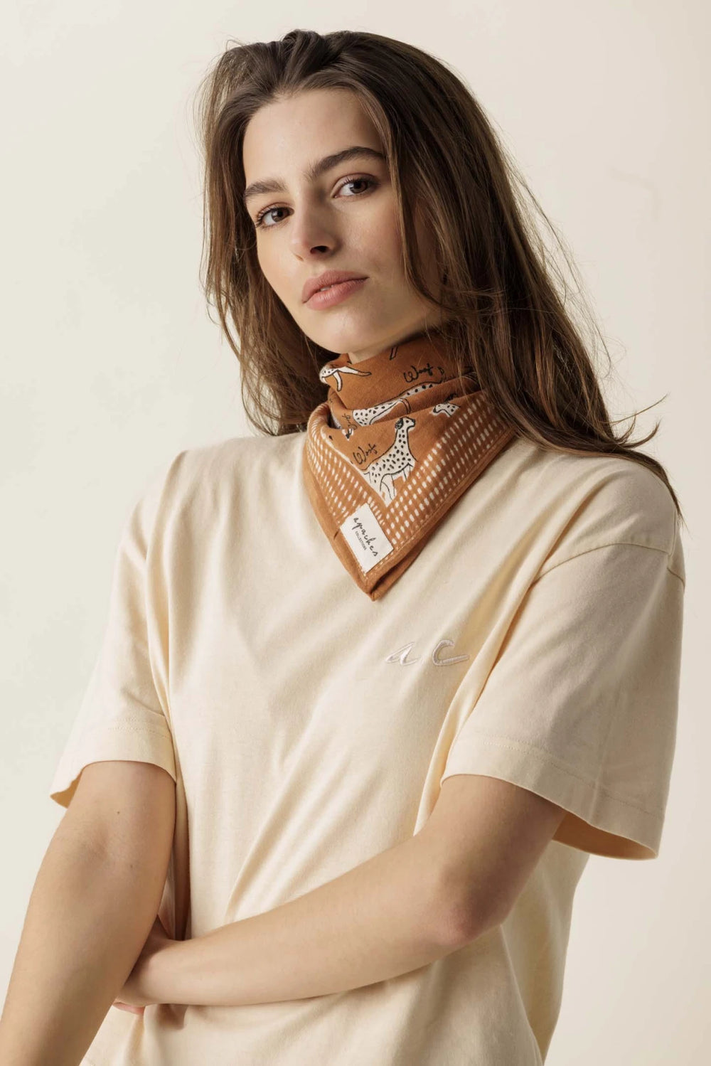Petit foulard 'Manika' Pongo Sierra | APACHES COLLECTIONS