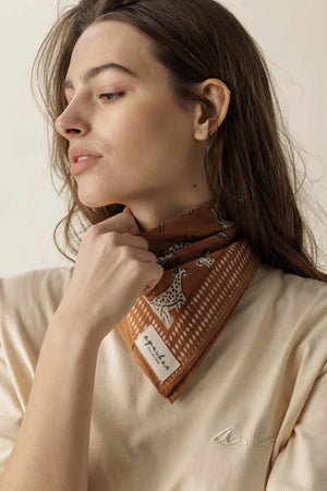 Petit foulard 'Manika' Pongo Sierra | APACHES COLLECTIONS