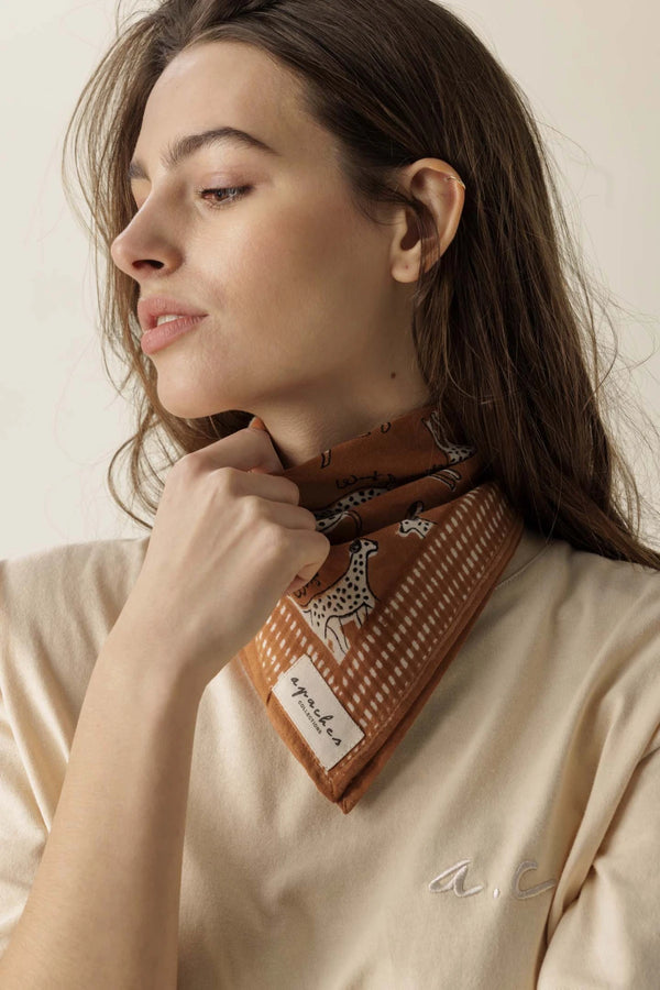 Petit foulard 'Manika' Pongo Sierra | APACHES COLLECTIONS