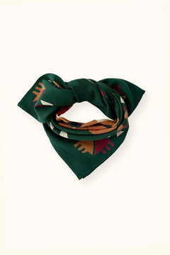 Petit foulard Manika 'Rajah' Forest | APACHES COLLECTIONS