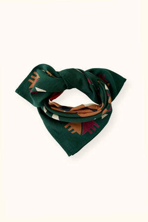 Petit foulard Manika 'Rajah' Forest | APACHES COLLECTIONS