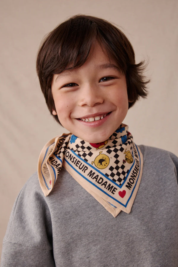 Petit foulard ‘Manika’ Récrée Macadamia | APACHES COLLECTIONS X MONSIEUR MADAME