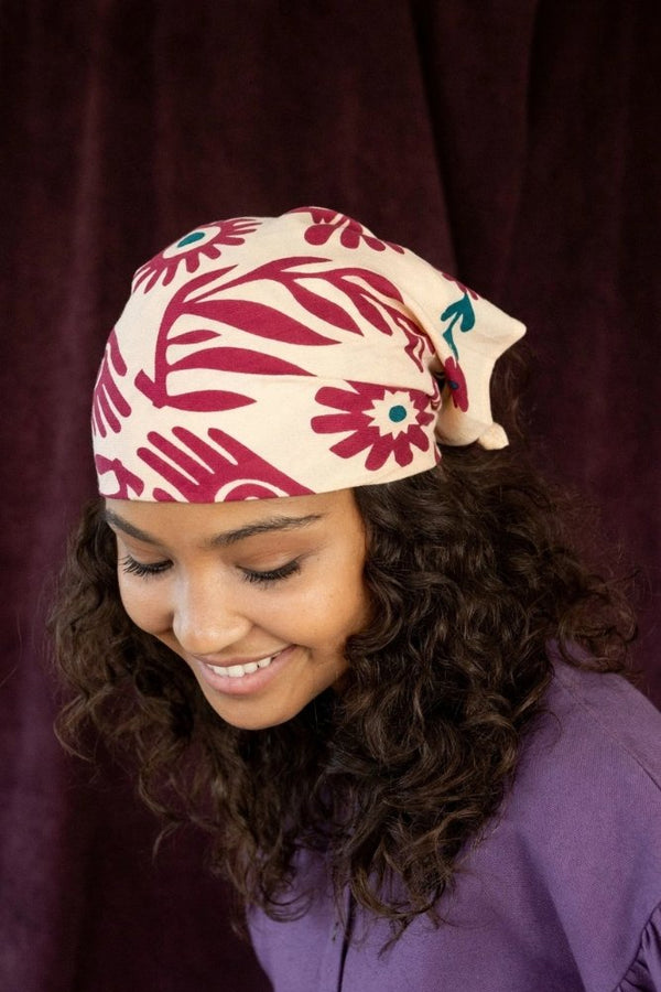 Petit foulard Manika 'Rita' Macadamia | APACHES COLLECTIONS