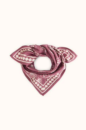 Petit foulard ‘Manika’ Roots Taupe | APACHES COLLECTIONS