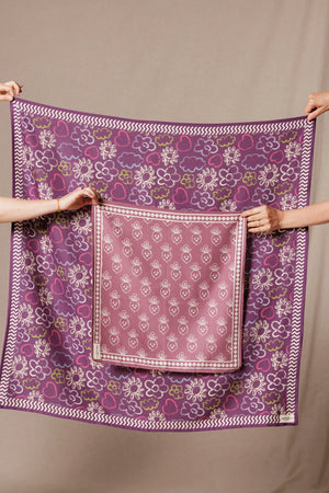 Petit foulard ‘Manika’ Roots Taupe | APACHES COLLECTIONS