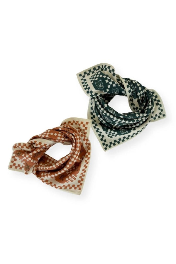 Petit foulard Manika 'Tigro' Rust | APACHES COLLECTIONS