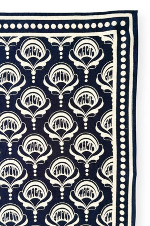 Petit foulard Manika 'Wonderful' Navy | APACHES COLLECTIONS