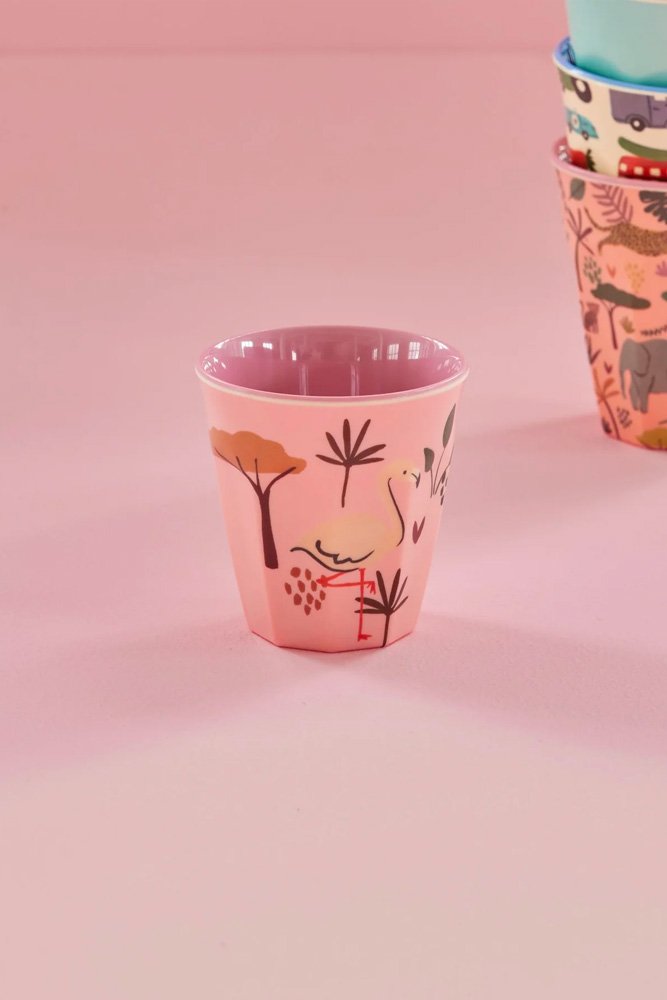 Petit Gobelet 'Jungle Animal' Rose | RICE