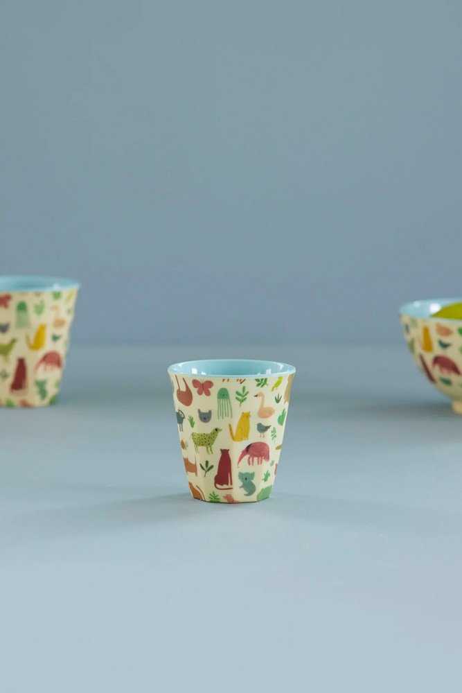 Petit Gobelet 'Sweet Jungle' Bleu clair | RICE