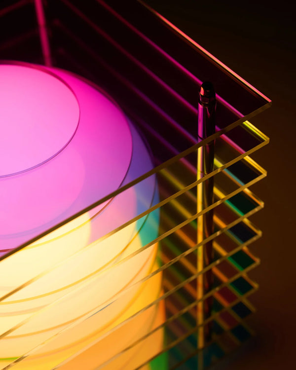 Petite lampe carrée 'Lop' Dreamy irisé | BANG